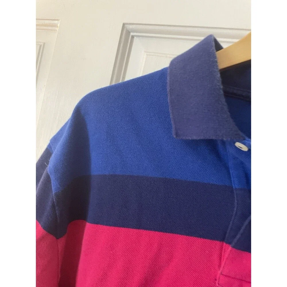 Vintage Polo Ralph Lauren Striped Polo Shirt Men's Large Multicolor 90s Preppy